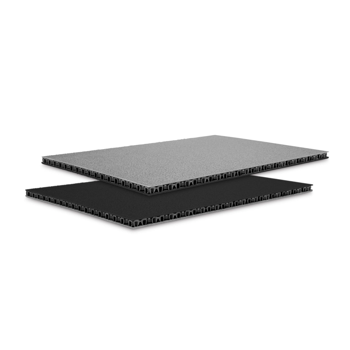 0568SB - SolidLite® PP. Plate silver / black 6.8 mm, 2500 x 1250 mm