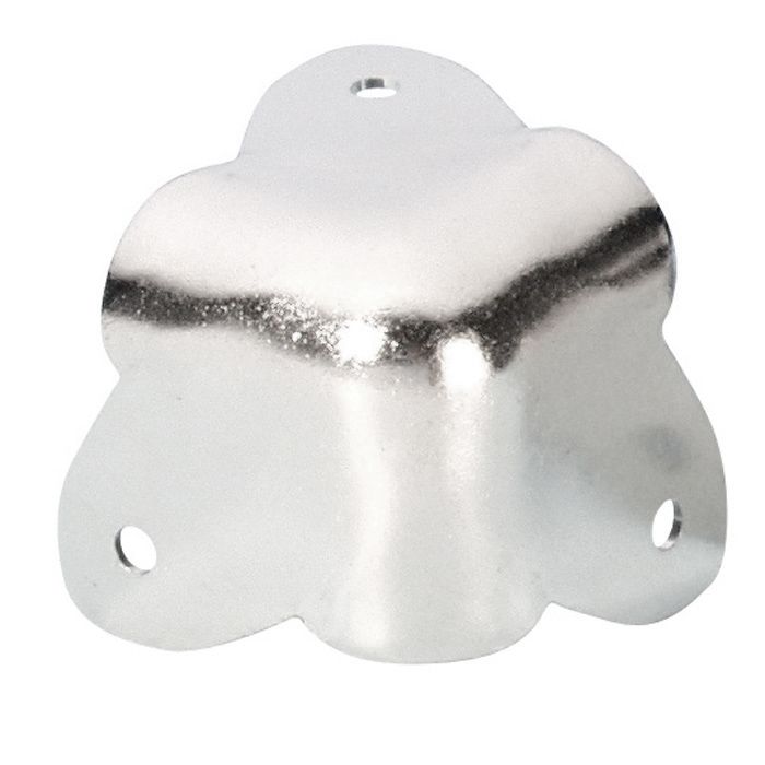 4020 - Case Corner three-leg nickel-plated