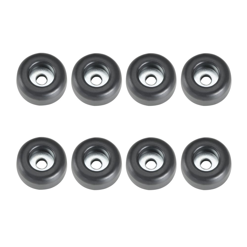 4900M8AH - Bag of 8 Rubber Feet 25 x 11 mm black