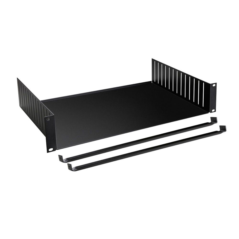 19" Parts 8757 - Rack Tray 2U | with steel clamps