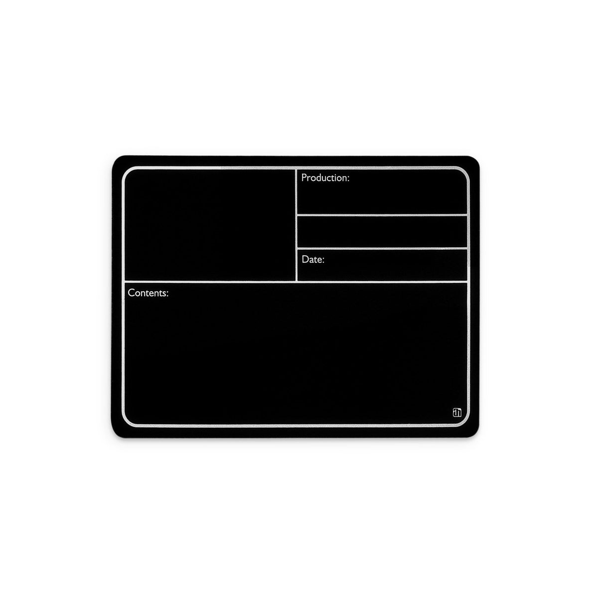88001MBLK - Plastic tour label, magnetic 177 x127 mm, black