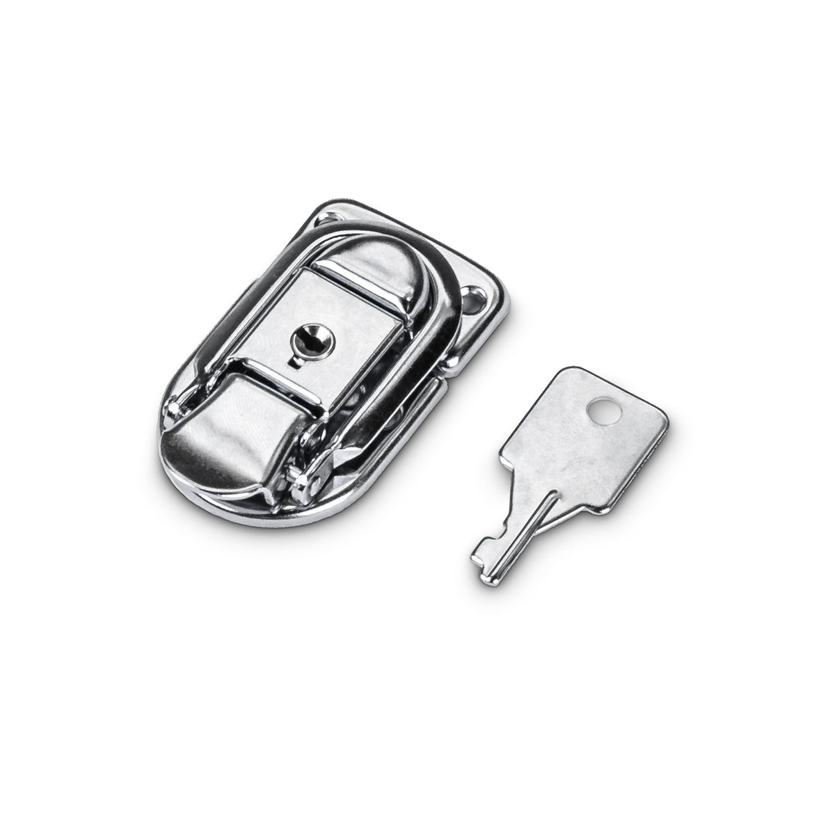 1907M10AH - 10 x Drawbolt Lock small, lockable, Nickel-plated in Bag Packaging