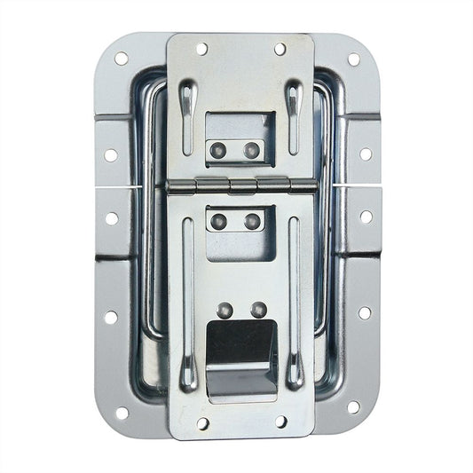 270837 - Large lid stay, cranked, with hinge and click-stop function