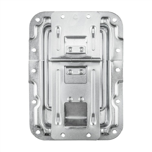 270838 - Lid Stay Large Cranked with Hinge, Click-Stop Function and Rivet Protection