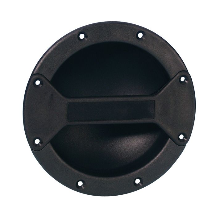 34062 - Set of 2 Recessed Shell Handle Round, Plastic