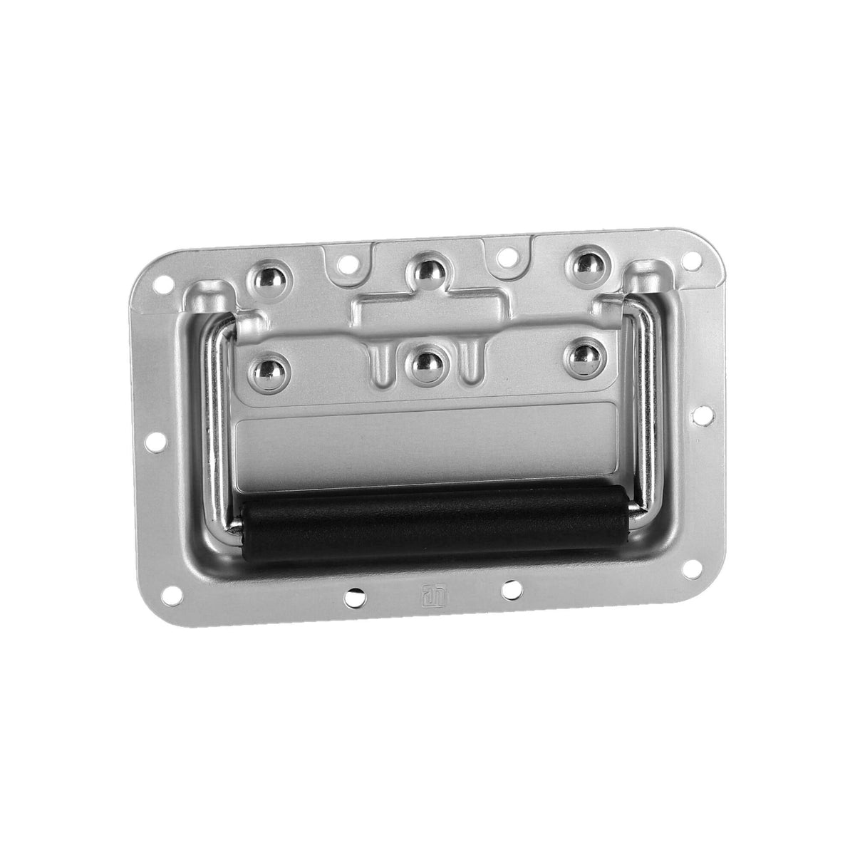 34082A - Recessed Sprung Handle medium in Dish aluminium 8 mm deep