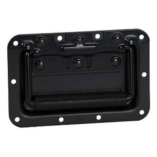 34082BLK - Recessed Sprung Handle medium in Dish, 8 mm deep