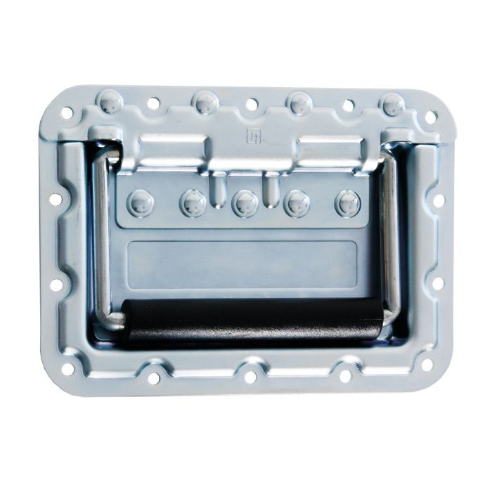 34087 - Recessed Sprung Handle large in Dish 9,5 mm deep with Rivet Protection