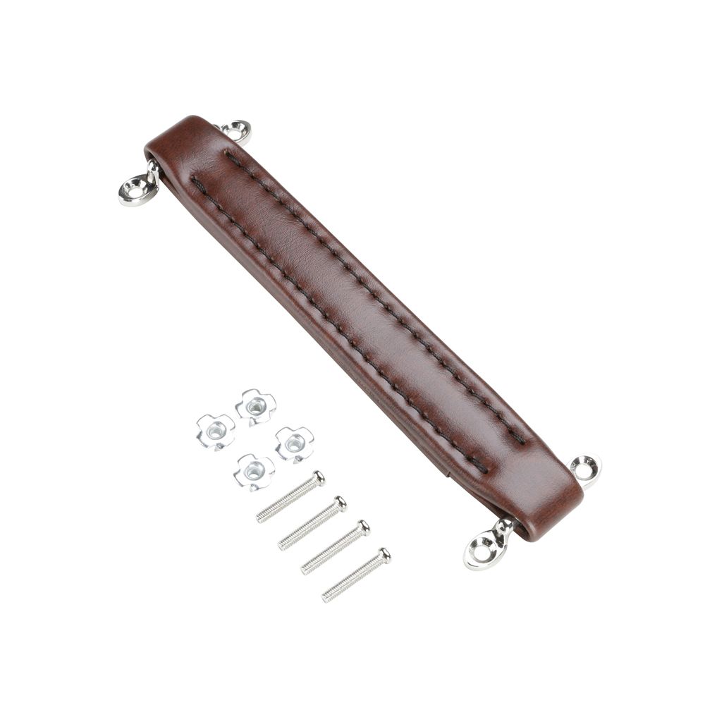 3414BRN - Strap Handle Leatherette brown