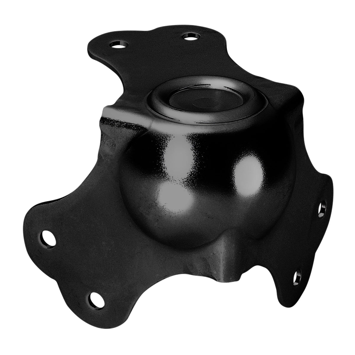 4102BLK - large ball corner with trough galvanised, black
