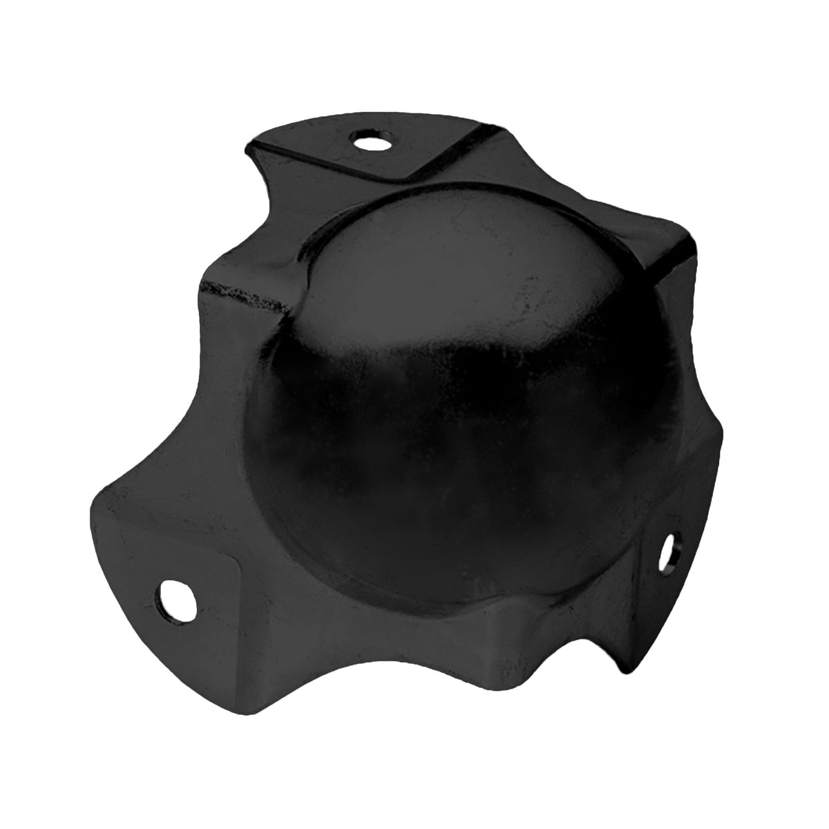 4124BLK - Ball corner, medium, three-legged, cranked, 30 mm, black