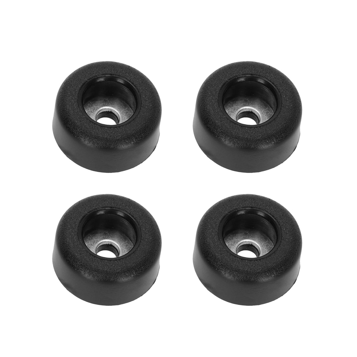 4900SM4AH - Set of 4 x rubber feet 25 x 11 mm Black, anti-slip