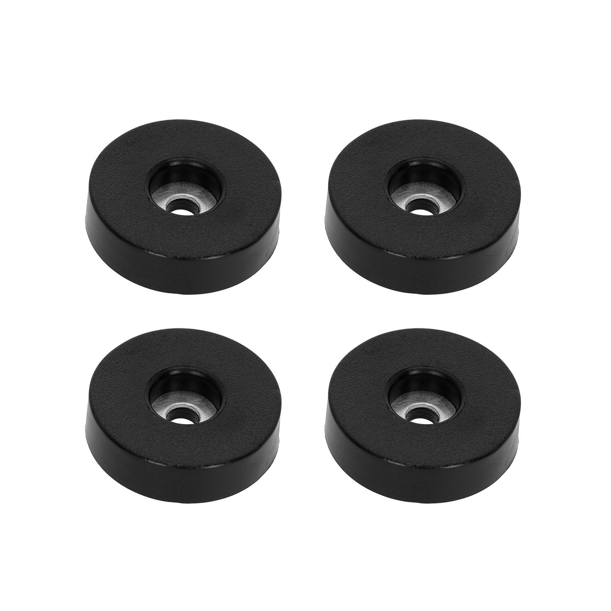 4906SM4AH - Set of 4 x rubber feet 38mm x 10mm in bag, black, anti-slip