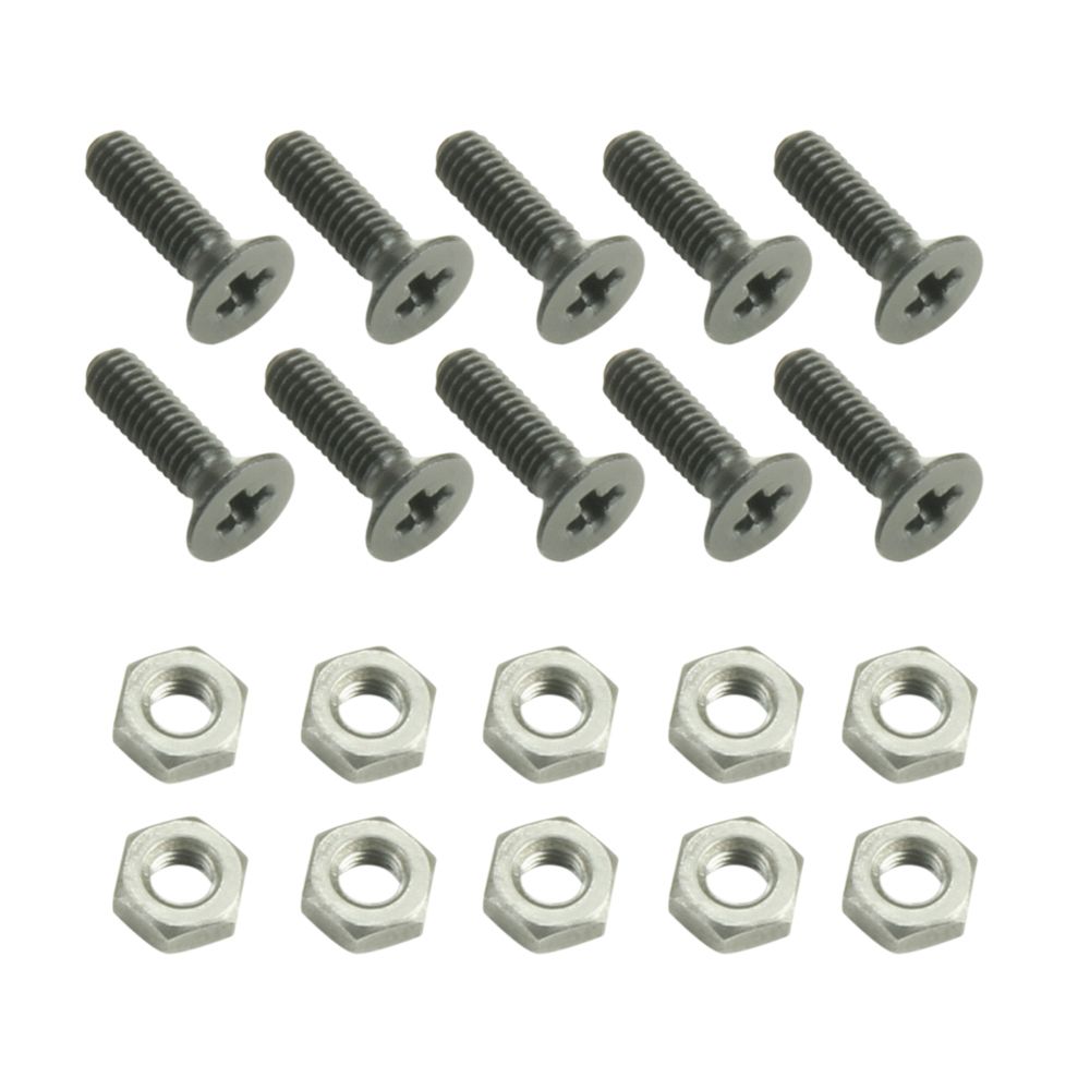19" Parts 5420M10AH - Bag of 10 M3 x 10 mm Phillips-Head Screw with Nut