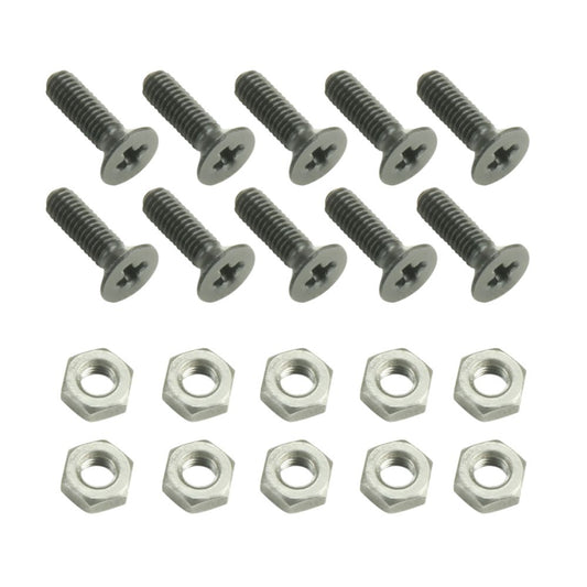 19" Parts 5420M10AH - Bag of 10 M3 x 10 mm Phillips-Head Screw with Nut