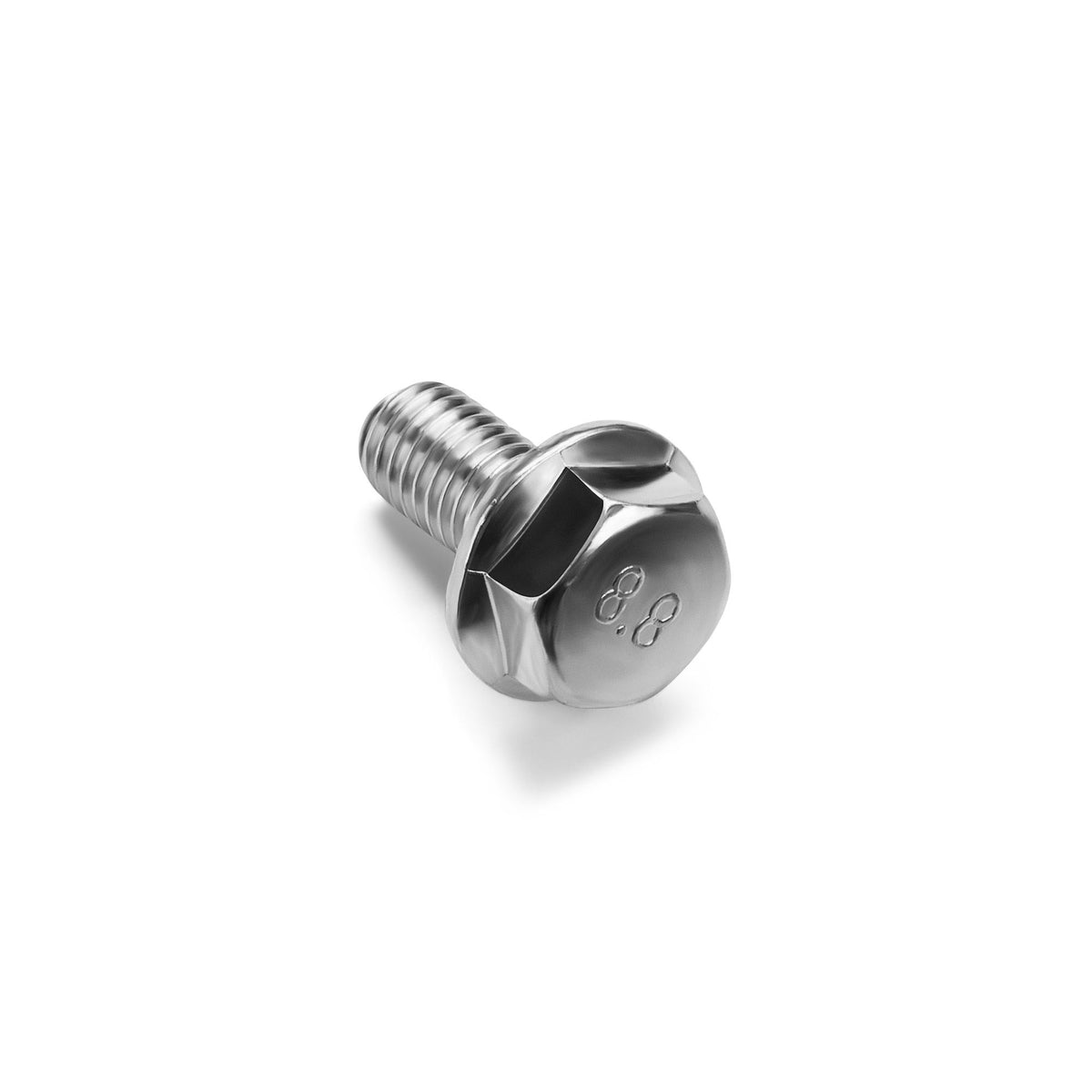 54M8X25 - Screw M8 x 25 mm with Gear Rim, Galvanized Steel, self-securing