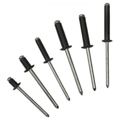 Bralo 55924806BLK - Blind Rivet Flat Head 4.8x6mm, Black
