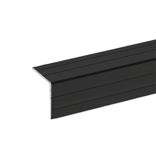 6109BLK - Aluminium angle edge protector 22 x 22mm, black anodised (per metre)