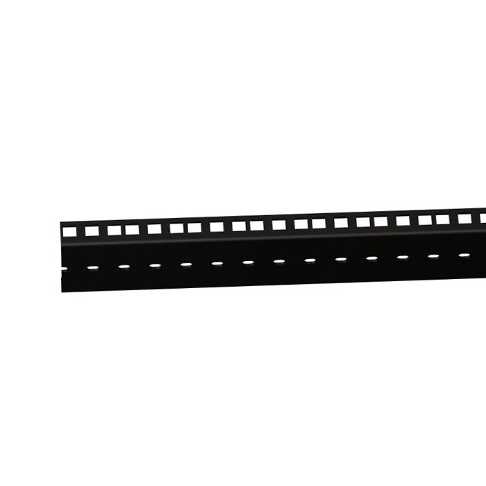 19" Parts 61555BLK - Heavy Duty Double Rack Strip black 45 U