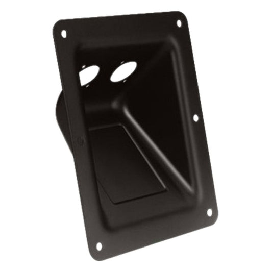 87160 - Dish black for 2 XLR or Speakon Sockets