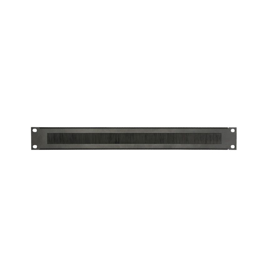 19" Parts 87221BRUSH - 19" rack panel 1U | with brush strip outlet | steel