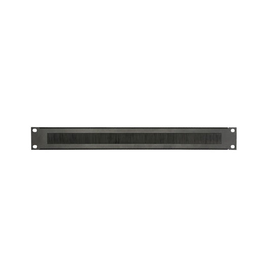 19" Parts 87221BRUSH - 19" rack panel 1U | with brush strip outlet | steel