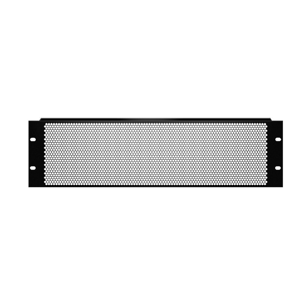 19" Parts 87223VR - 19" ventilation U-rack panel 3U | roundholes | steel