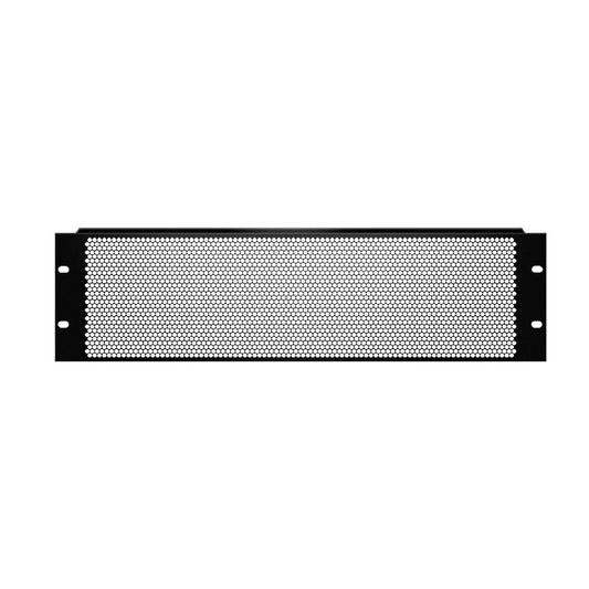 19" Parts 87223VR - 19" ventilation U-rack panel 3U | roundholes | steel