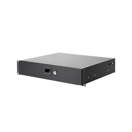 19" Parts 87402 - 19" 2U Rack Drawer with lock | steel