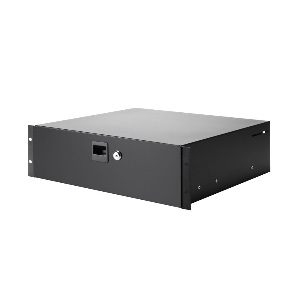 19" Parts 87403 - 19" 3U Rack Drawer with lock | steel