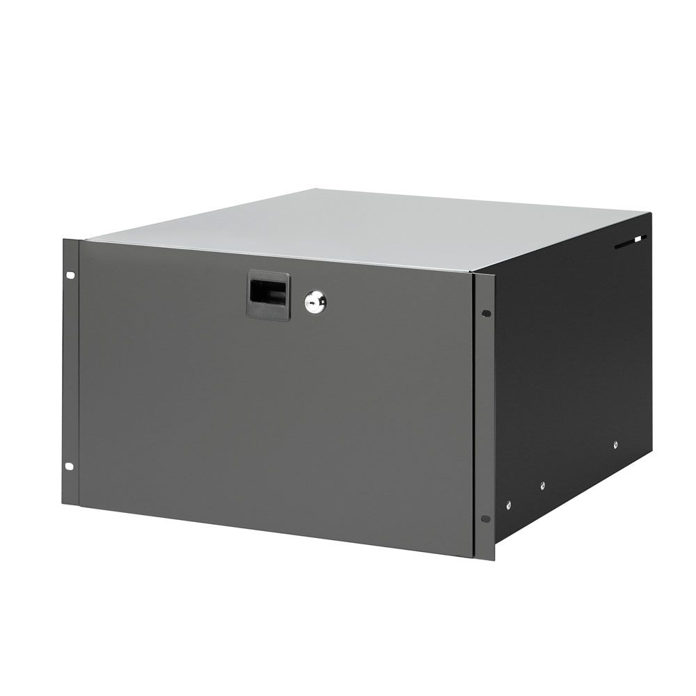 19" Parts 87406 - 19" 6U Rack Drawer with lock | steel
