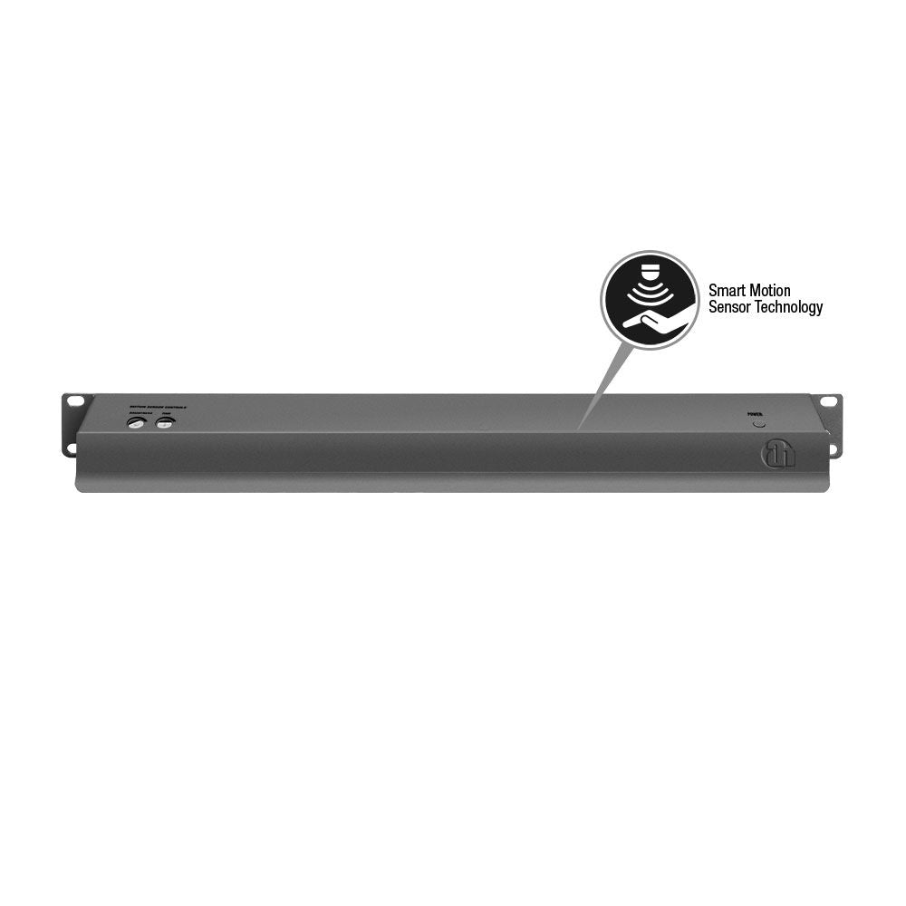 19" Parts 87451SMART - 19" LED array rack light 1U | with motion sensor | white