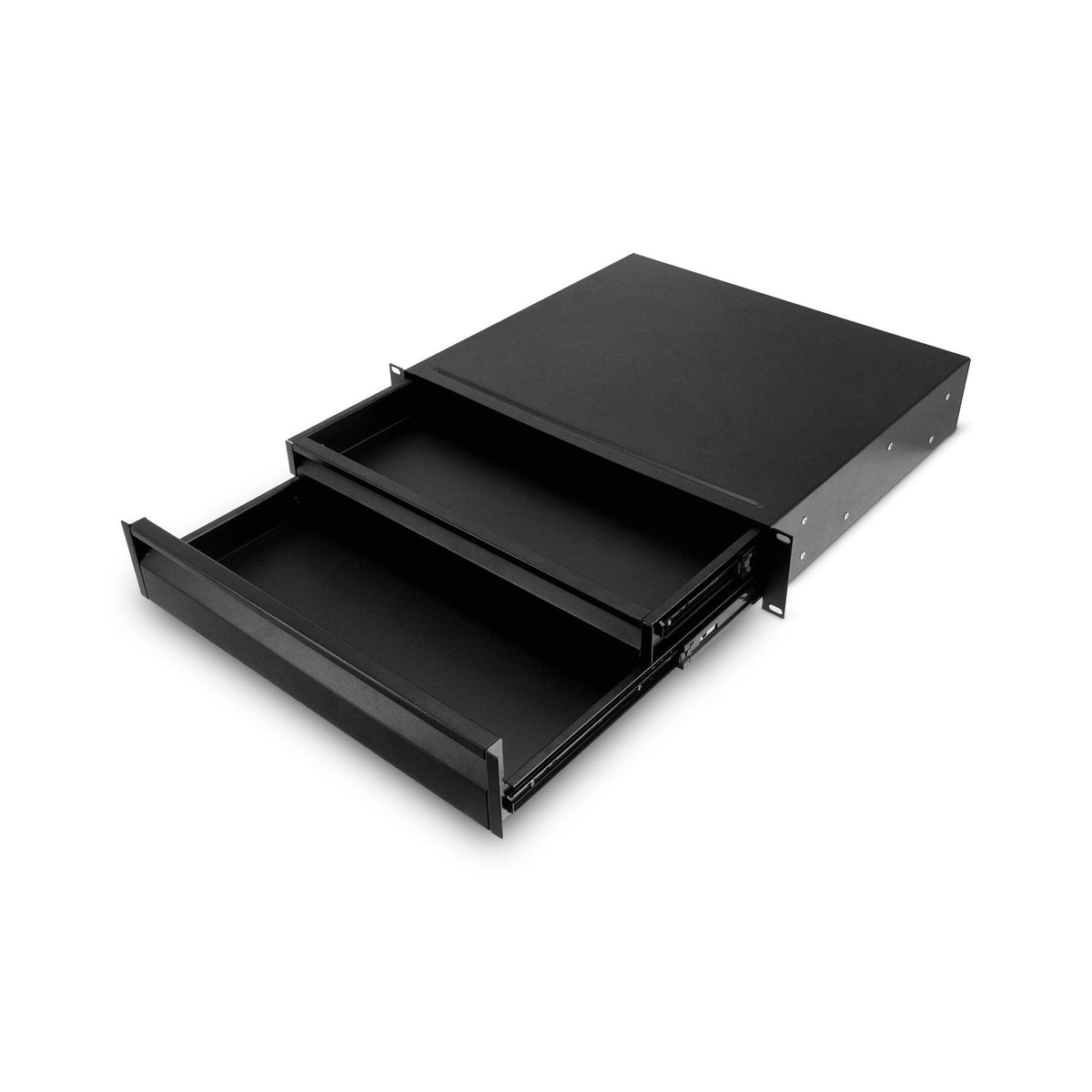 19" Parts 874E02D - 19" rack drawer 2 U with integrated 1 U internal drawer | steel | ERGO SERIES