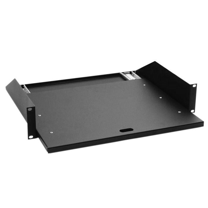 19" Parts 87555 - 19" rack tray 2U | with pull-out rails