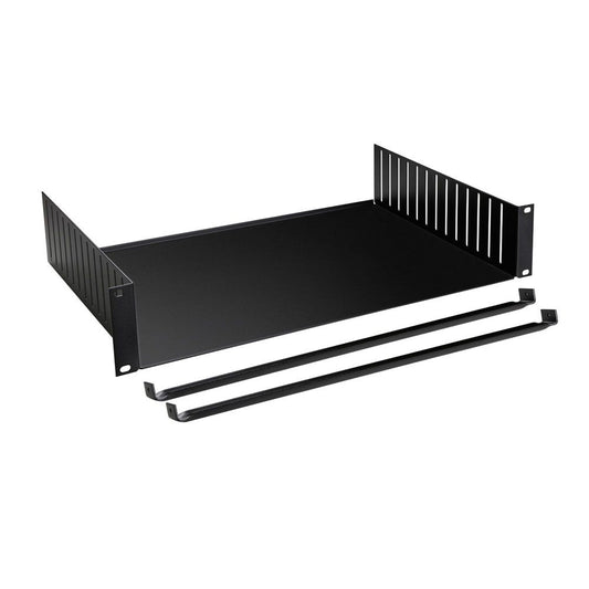 19" Parts 8757 - Rack Tray 2U | with steel clamps