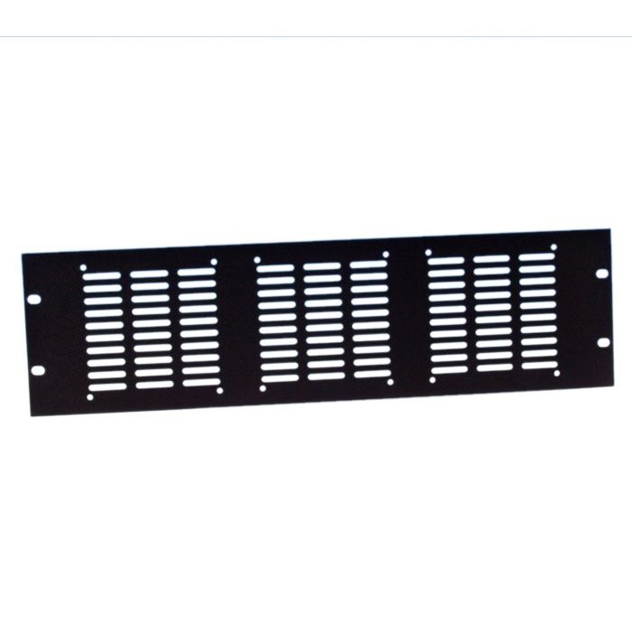 19" Parts 8765 - 19" ventilation rack panel 3U | for 3 axial fans | steel