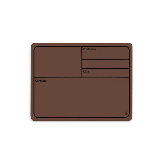 88001MBR - Plastic tour label, magnetic 177 x 127 mm, brown