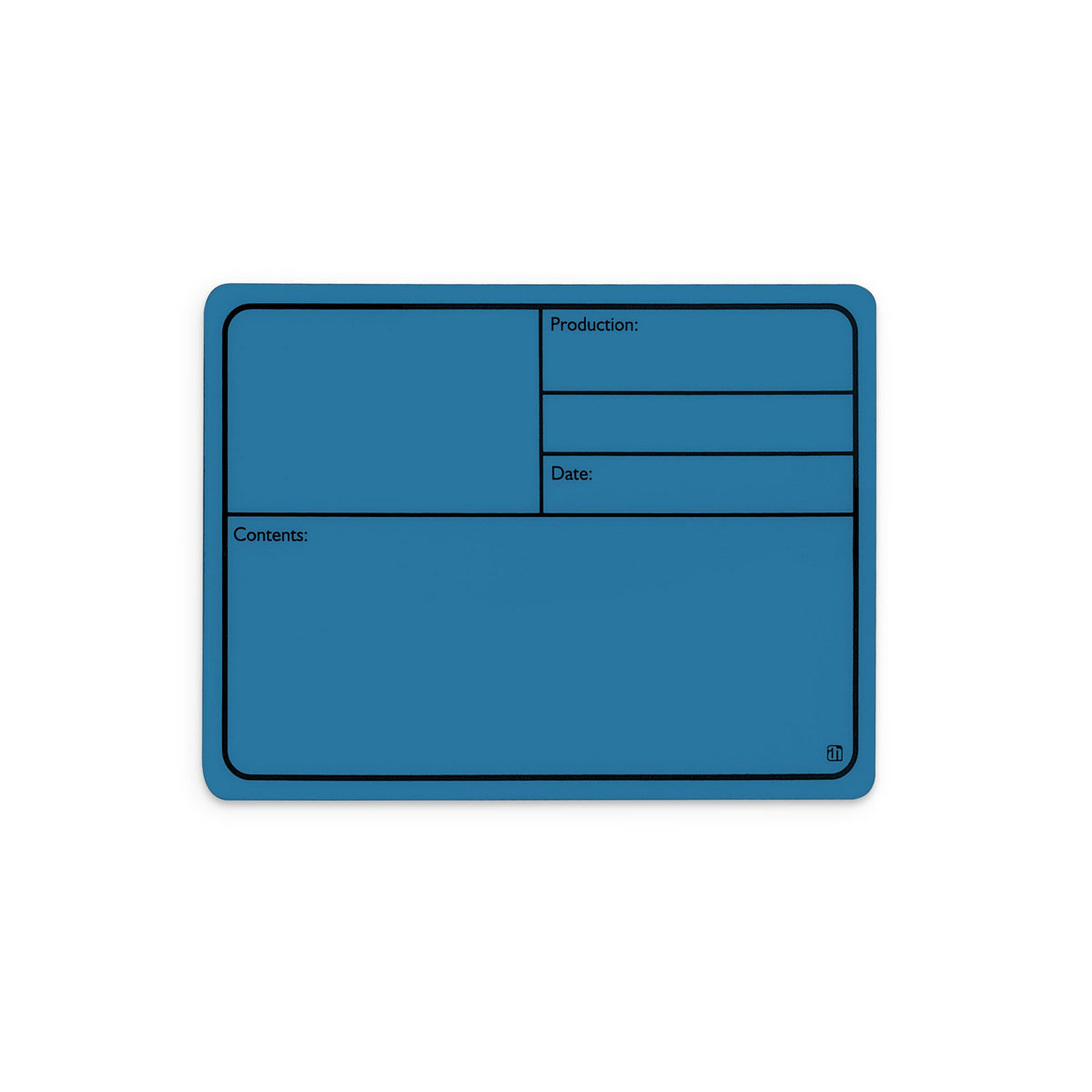 88001MB - Plastic tour label, magnetic 177 x127 mm, blue