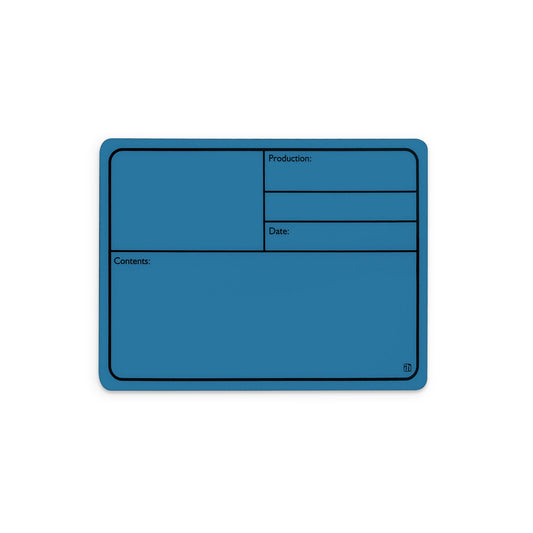 88001MB - Plastic tour label, magnetic 177 x127 mm, blue
