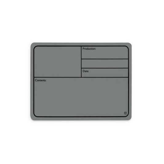 88001MGR - Plastic tour label, magnetic 177 x127 mm, grey