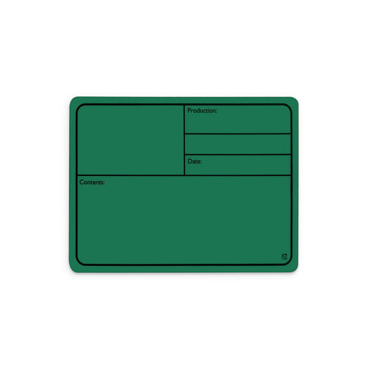 88001MG - Plastic tour label, magnetic 177 x127 mm, green