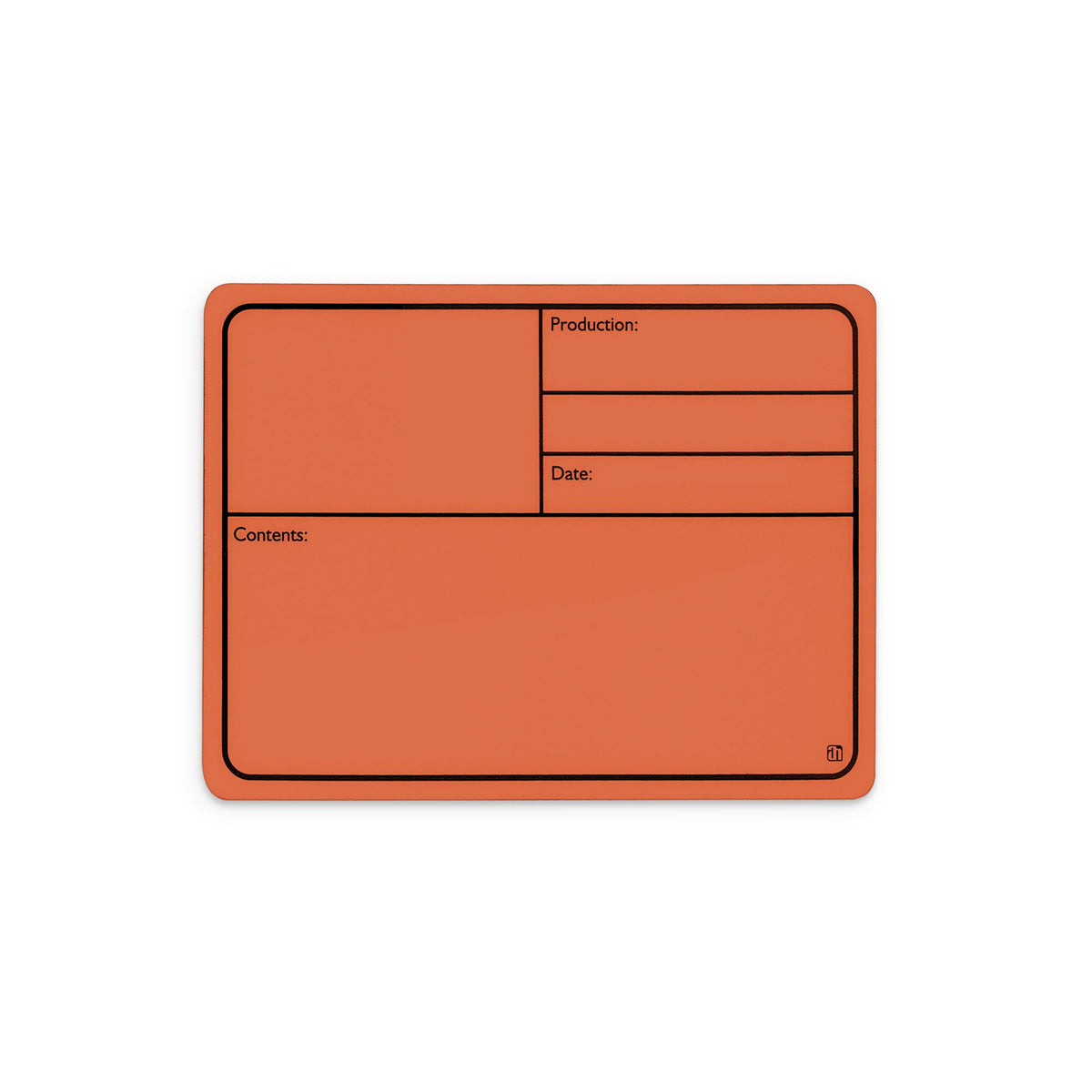88001MO - Plastic tour label, magnetic 177 x127 mm, orange