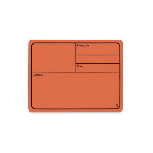 88001MO - Plastic tour label, magnetic 177 x127 mm, orange