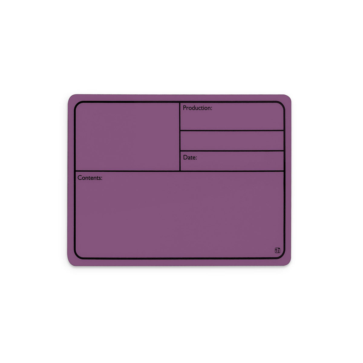 88001MP - Plastic tour label, magnetic 177 x127 mm, purple