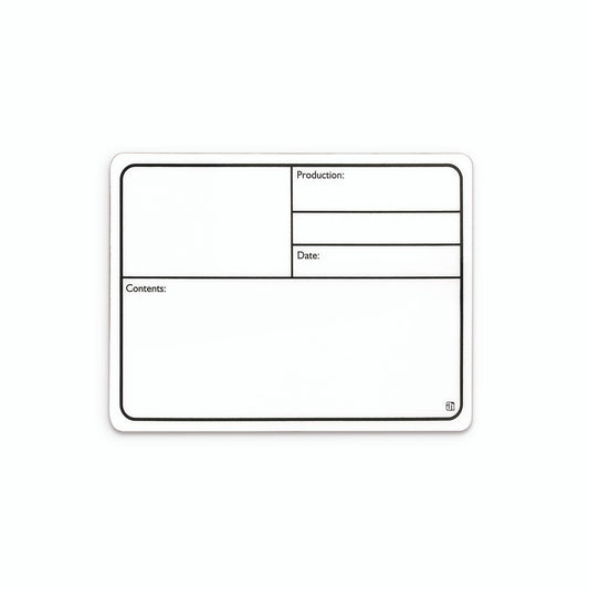 88001M - Plastic tour label, magnetic 177 x 127 mm, white