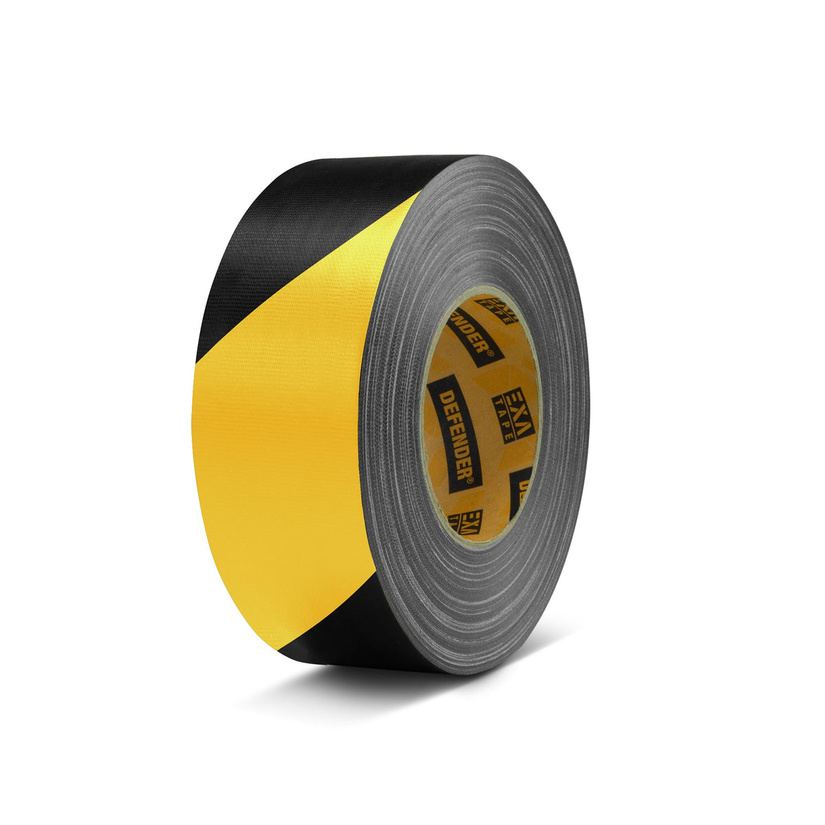 Defender DTEXABY50BULK - Premium fabric adhesive tape BULK | black/yellow | glossy | 50 mm x 50 m